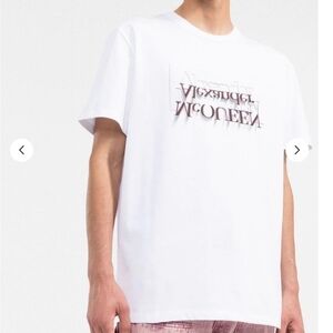 Alexander McQueen Upside-Down Logo T-Shirt